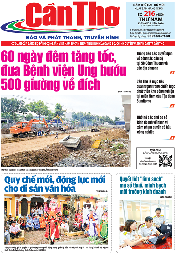 Số 216, Thứ Năm (13/08/2026)
