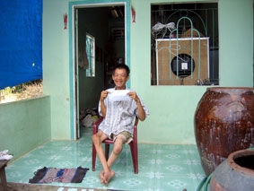 Anh Mai Ngọc Phúc đã được hỗ trợ tiền cất nhà