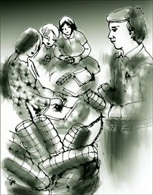 Gói bánh cuối năm