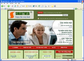 Học tiếng Anh trực tuyến với Smartweb.vn