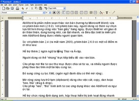 Phiên bản 2.6.0 của AbiWord có gì mới ?