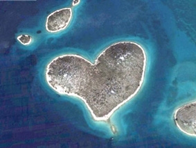 Google Earth tìm ra đảo tình nhân