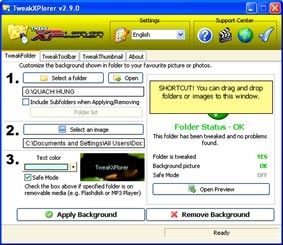 TweakXPlorer 2.9 - Chỉnh sửa giao diện Windows Explorer dễ dàng