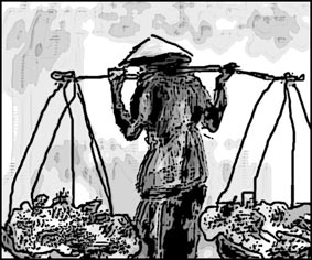 Trên vai mẹ