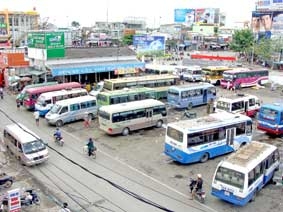 Bến xe đò Cần Thơ 
xưa và nay