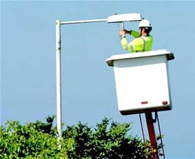 Thay bóng cho đèn 

không có điện