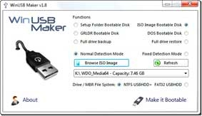 Tạo USB khởi động để cài Windows 8 bằng WinUSB Maker