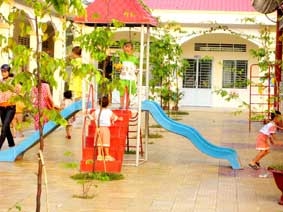 Chăm lo cho bậc học mầm non