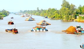 Kinh xáng Chợ Gạo Xưa và nay