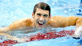 Với 19 huy chương qua 
các kỳ Olympic, Michael Phelps đi vào lịch sử