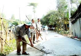 “Đòn bẩy” trong xây dựng nông thôn mới ở Thới Lai!