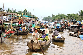 Xuôi về chợ nổi Ngã Năm