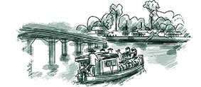 Lặng lẽ 
những chuyến đò