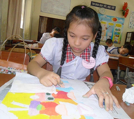 Hơn 400 học sinh Hội thi vẽ tranh cấp tiểu học thành phố Cần Thơ