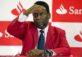 Pele hổ thẹn vì sự 
bê bối của nước 
chủ nhà World Cup