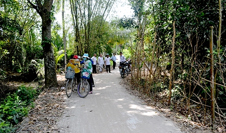 Tuyến đường Hàng Xoài - Rạch Nốp đã sạch đẹp, an toàn