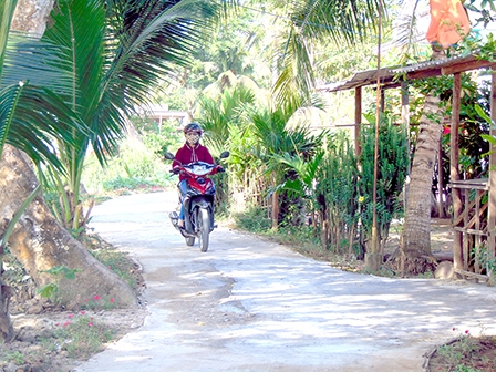 Giao thông thuận lợi nhờ đường thông thoáng