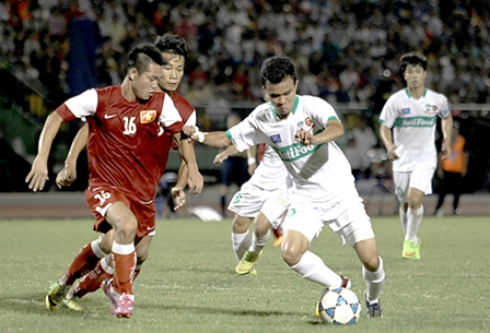 Các cầu thủ U19 HAGL JMG
làm hài lòng người hâm mộ