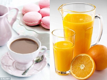 Uống trà và nước cam giảm 1/3 nguy cơ ung thư buồng trứng