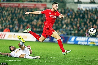 Jordan Henderson  
“Có công mài sắt có ngày nên kim”