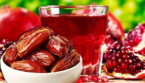 Dùng nước lựu ép và chà là cải thiện sức khỏe tim mạch