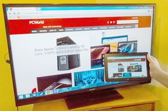 Khám phá cách truyền phát hình ảnh 
từ thiết bị di động lên TV bằng Miracast