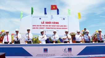 Khởi công đóng cọc đại trà nhà máy nhiệt điện Long Phú