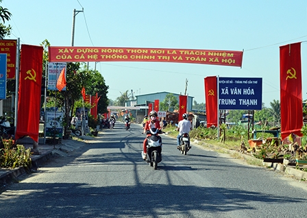 Trung Thạnh đón danh hiệu
“XÃ NÔNG THÔN MỚI”