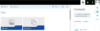 Microsoft tích hợp Skype vào dịch vụ OneDrive