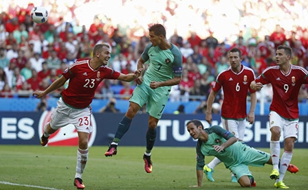 Hungary - Bồ Đào Nha: 3-3 
Ronaldo chứng tỏ đẳng cấp siêu sao bằng cú đúp