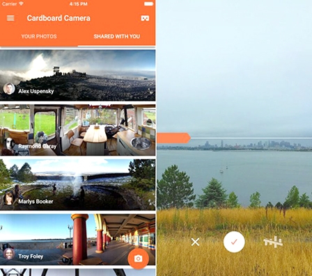 Google cung cấp ứng dụng Cardboard Camera cho iPhone và iPad