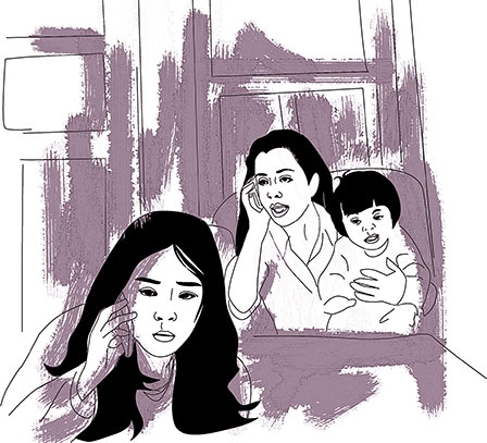 Cất con
 trong bụng