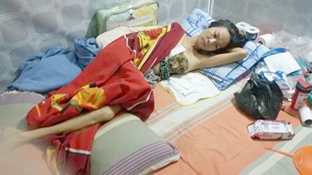 Chị Phượng đang chống chọi 
với bệnh ung thư