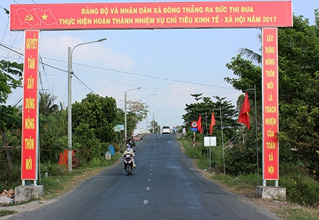 Cờ Đỏ phấn đấu công nhận thêm
hai xã nông thôn mới