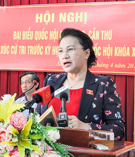 Chủ tịch Quốc hội Nguyễn Thị Kim Ngân: Không có vùng cấm trong xử lý hành vi tham nhũng, lãng phí
