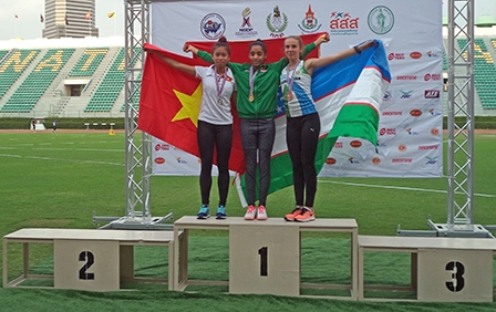 VĐV Lan Anh  đoạt HCB
Giải vô địch Điền kinh thiếu niên châu Á năm 2017