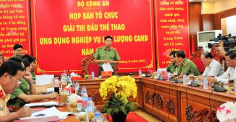Cần Thơ tổ chức Giải thi đấu thể thao ứng dụng nghiệp vụ lực lượng CAND năm 2017