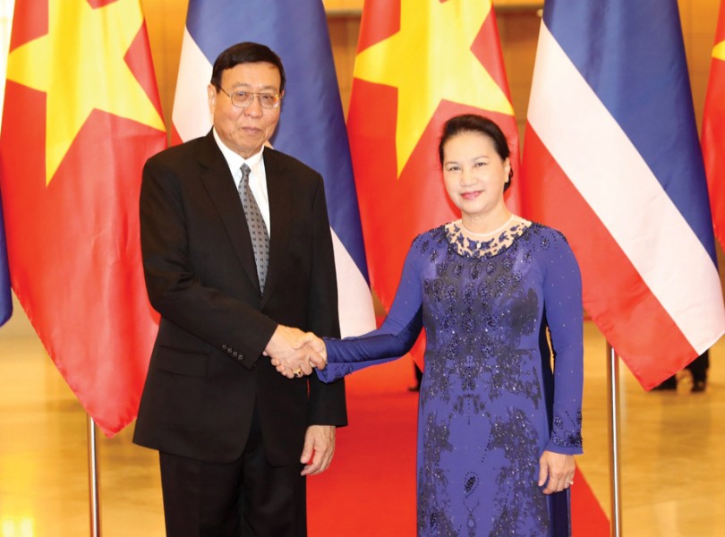 Chủ tịch Quốc hội Nguyễn Thị Kim Ngân hội đàm với Chủ tịch Hội đồng Lập pháp quốc gia Thái Lan