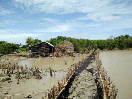 Bờ biển Kiên Giang sạt lở nghiêm trọng