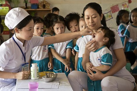 Triển khai chiến dịch uống bổ sung Vitamin A đợt II