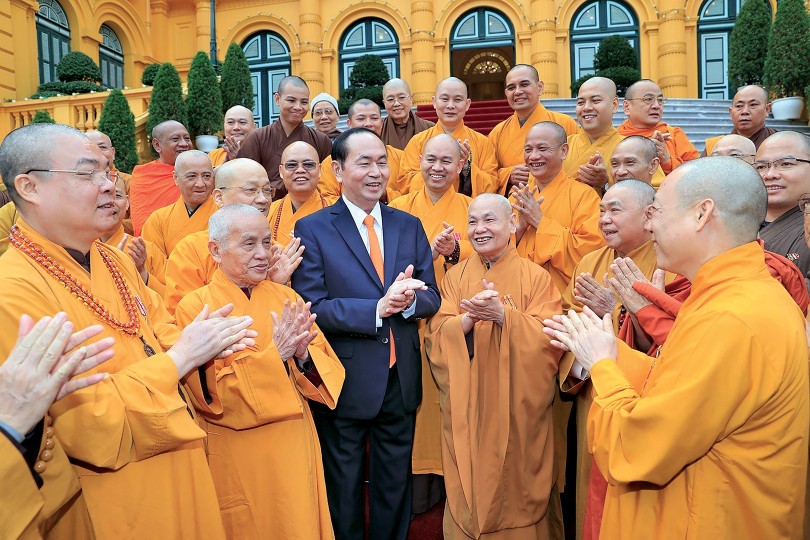 Chủ tịch nước Trần Đại Quang:

Đoàn kết hòa hợp giữa Phật giáo với các tôn giáo khác và các tầng lớp nhân dân