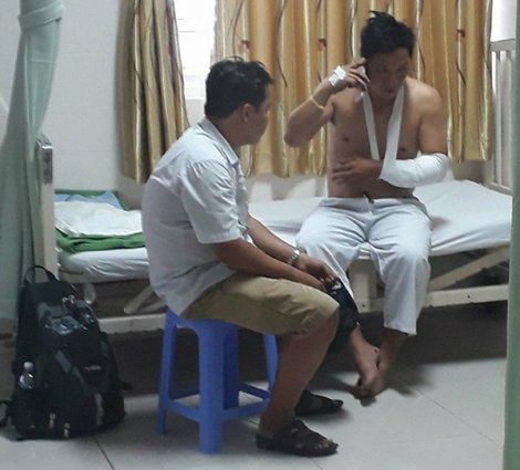 Một người bị chém trọng thương liên quan đến BOT Cai Lậy