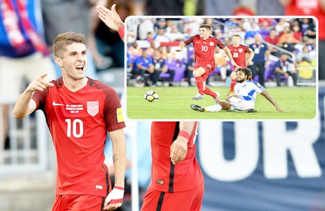 Christian Pulisic xuất sắc nhất bóng đá Mỹ năm 2017