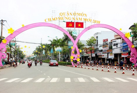 Ô Môn chỉnh trang đô thị đón Tết