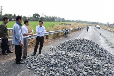 Khẩn trương duy tu, sửa chữa đường tỉnh 919
