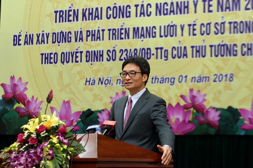 Năm 2018, ngành y tế

tập trung phát triển mạng lưới y tế cơ sở