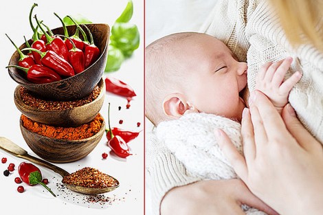 Muốn con dễ ăn, mẹ có thể ăn cay một chút