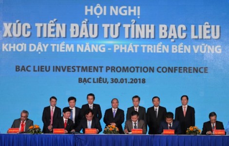 Thủ tướng Nguyễn Xuân Phúc dự hội nghị xúc tiến đầu tư tỉnh Bạc Liêu