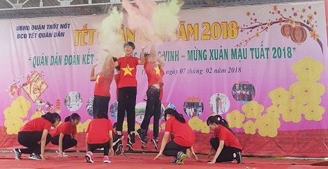Quận Thốt Nốt tổ chức Tết Quân Dân năm 2018