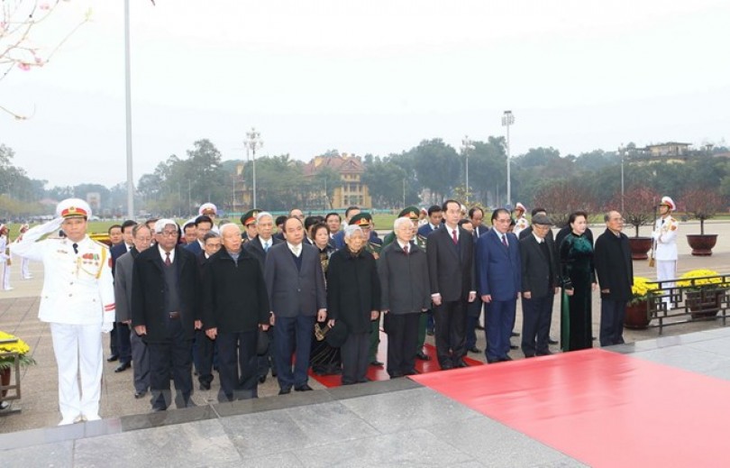 Lãnh đạo Đảng, Nhà nước viếng Lăng Chủ tịch Hồ Chí Minh